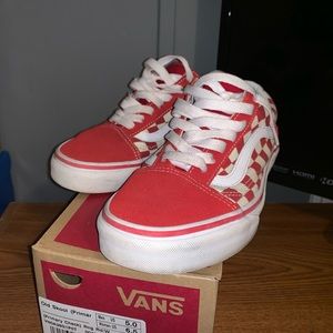 Checkerboard Red Vans